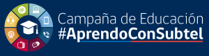 Campaña de Educación #AprendoConSubtel - Logo