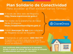 Plan Solidario de Conectividad