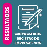 resultado convocatorio registro empresas